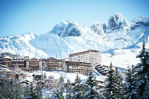 Ski resorts in France - this the purpose built resort of Courchevel 1650