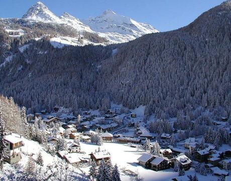 Ski Resort of Champoluc in Italy