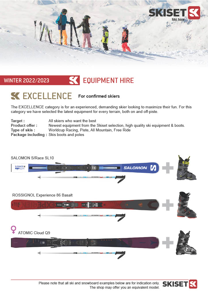 Skiset Excellence category