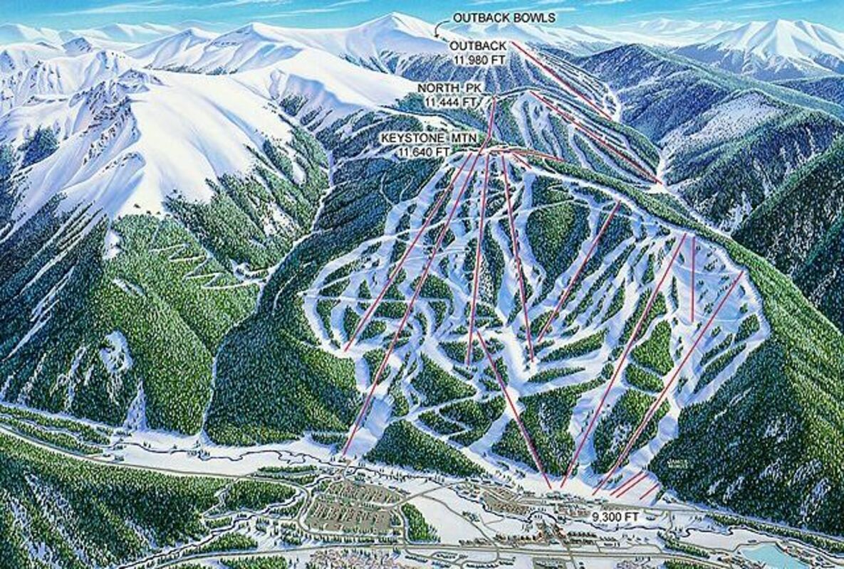 Keystone Ski Map 2020 Resort Guide Keystone: Maps, Restaurants & Information