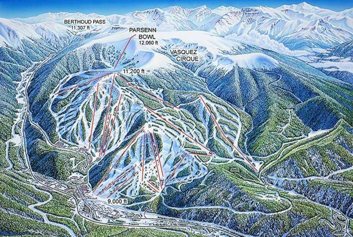 Winter Park Ski Map Resort Guide Winter Park: Maps, Restaurants & Information