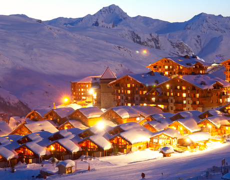 Chalets in Reberty France - a view from the slopes Chalets in Reberty France - a view from the slopes