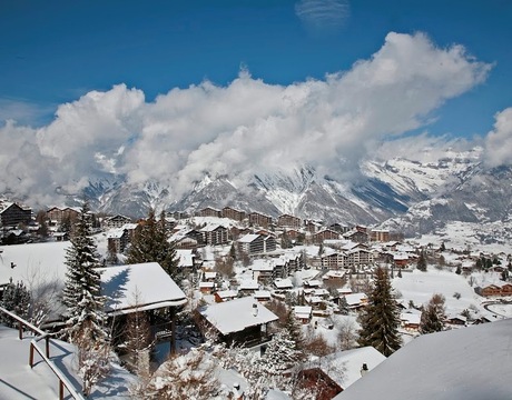 Chalets in Nendaz Switzerland - the ski resort centre Chalets in Nendaz Switzerland - the ski resort centre