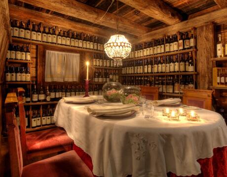 Romantic ski hotels - the Stua de Michil at the La Perla Hotel, Corvara