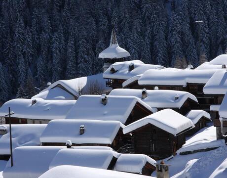 ski resort of Grimentz in Switzerland ski resort of Grimentz in Switzerland
