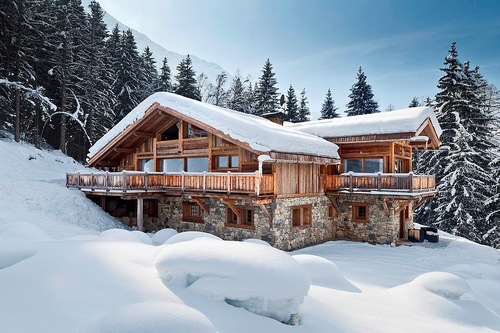 Ski chalets for Christmas