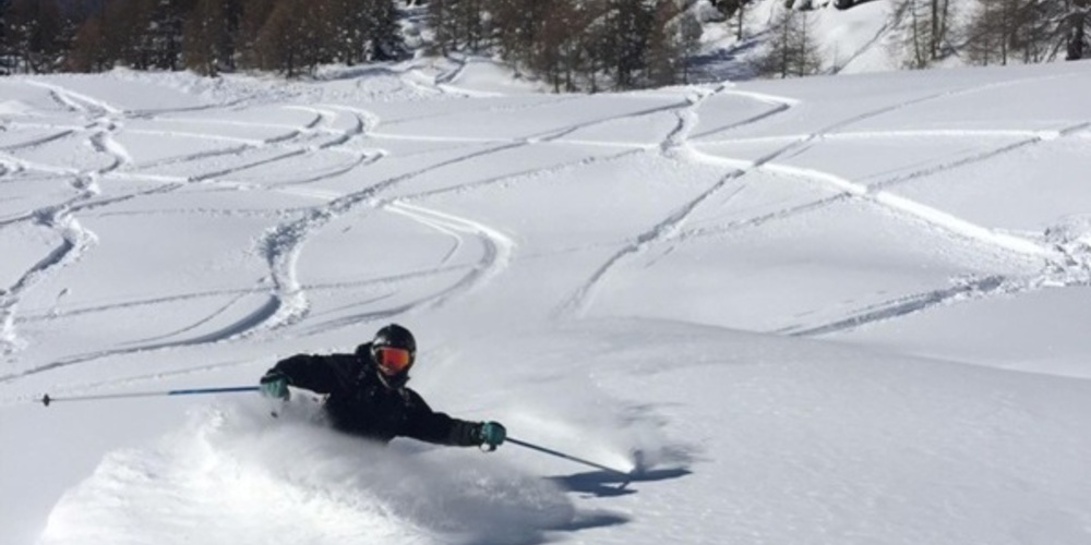 Skiing in Tignes