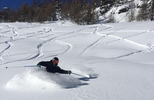 Skiing in Tignes