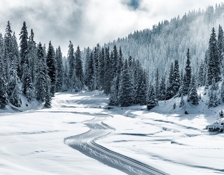 Ski resort Laax in Switzerland